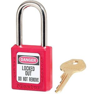 Zenex Red Steel Lockout Padlock