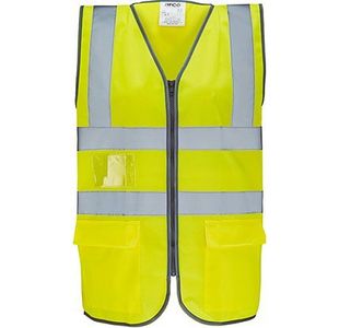 Ultra Ylw Zip-Up Hi-Vis Vest 4Xl
