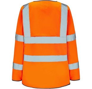 Ultra Org Ls Zip-Up Hi-Vis Vest L