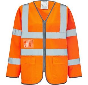 Ultra Org Ls Zip-Up Hi-Vis Vest Xl