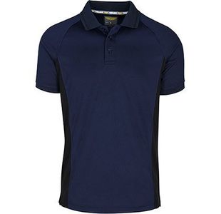 Navy/Black Antl Wicking Polo S