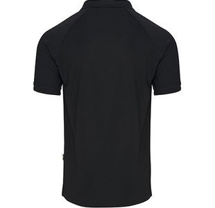 Black Antibacterial Wicking Polo M