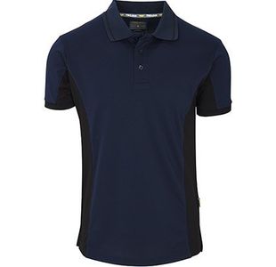 Contrast Navy/Black Wicking Polo L