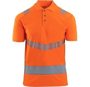 Orange Hi-Vis Polo Shirt S