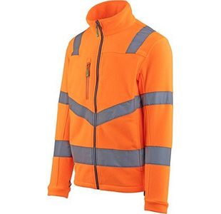 Orange Hi-Vis Fleece Jacket 4Xl