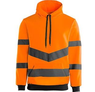 Orange Hi-Vis Hoodie 2Xl