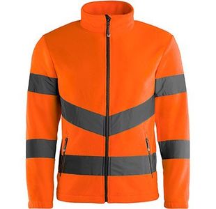 Orange Hi-Vis Fleece Jacket 2Xl