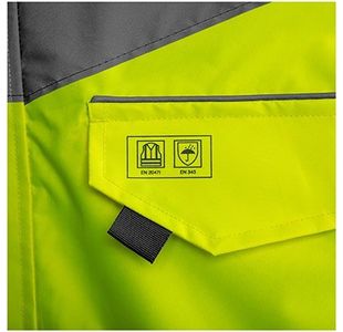 Ylw Waterproof Hi-Vis Coat 3Xl