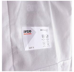 Sms Type 5/6 White Chem Coverall 4Xl