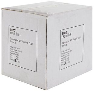 White Sf Disb Visitors Coat M Pk25