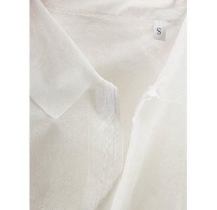 White Disb Visitors Coat Xl Pk25
