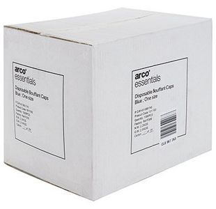 Blue Disb Bouffant Mob Caps Pk1000