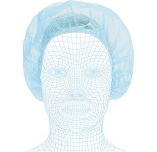 Blue Disb Bouffant Mob Caps Pk1000