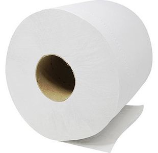2-Ply Centrefeed White Roll 150M Pk6