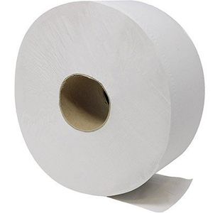 White Mini Jumbo Toilet Roll Pk12