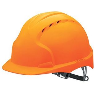 Evo3 Orange Vented Sr Saf Helmet