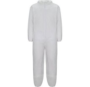 White Lwt Disposable Overalls S