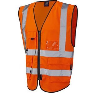 Leo Lynton Org Zip-Up Hi-Vis Vest Xl