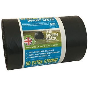 Extra-Strong Blk 60L Bin Bag