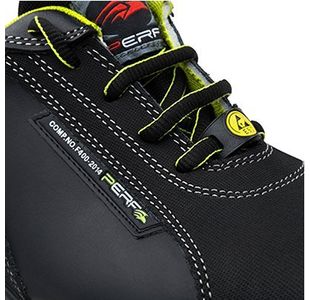 Endurance Black/Grn Saf Trainers 12