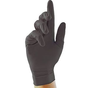 Black Nitrile Disb Gloves L Pk100
