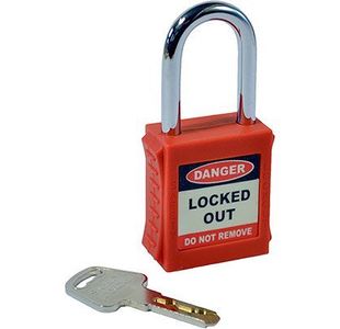 Industrial Red Lockout Padlock