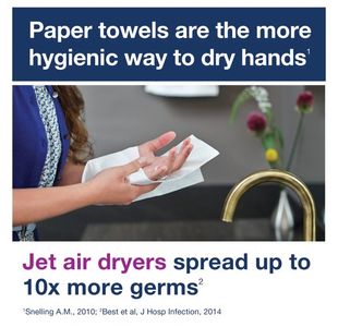 Xpress H2 Blu Zfold Paper Towel Pk12