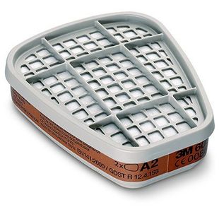 6055 A2 Organic Vap Gas Filters Pk2