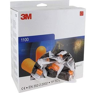 3M 1100 Disposable Earplugs Pk200