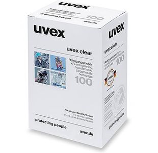 Uvex Lens Cleaning Towelettes Pk100