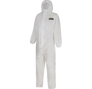 Alphashield S1Bh Wht Coveralls M