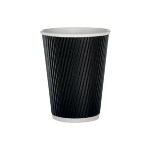 Black Ripple Cup 12Oz Pk500