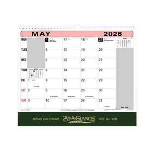 At-A-Glance Wall Calendar 2026