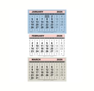 At-A-Glance 3 Monthly Calendar 2026