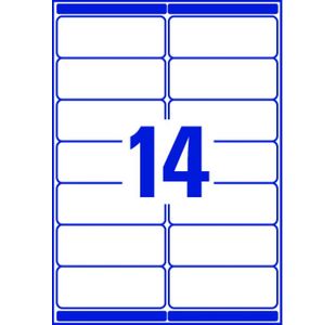 Avery Lsr Add Lbls Wht 14L/Sht Bx500