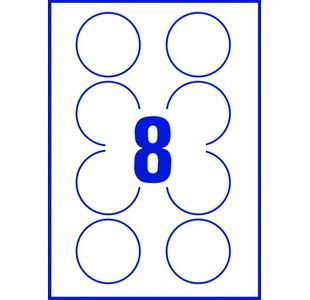 Avery Remvble Lbl Round 63.5Mm Pk200