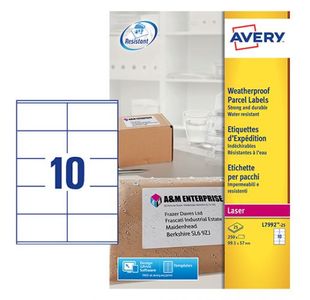 Avery Weatherprf Ship Lbl 99.1X57Mm