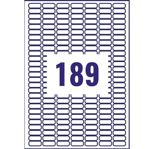 Avery Remv Lsr Lbls Wht 189L/Sh Bx25