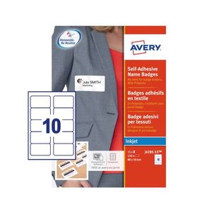 Avery S/A Name Badges 80X50Mm Pk150
