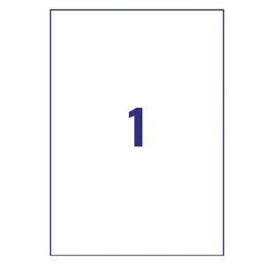 Avery Ul Res Labels 210X297Mm Pk20