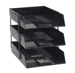 Avery Black Plated Risers 118Mm Pk4