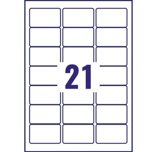 Avery Clr Lsr Lbls 21Lbl/Sht Bx 25