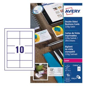 Avery Qck/Cln Bus Crd 10P/S Lsr Pk25