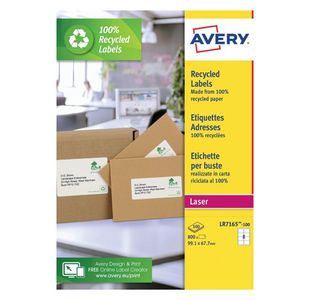 Avery Rcy Ad Lsr Lbl 99.1X67.7 Pk100