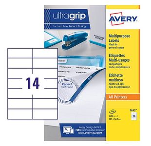 Averyl Multipurpose Lbl 14Tv 100 Sht