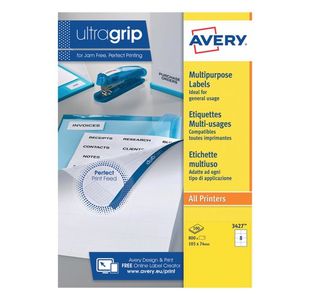 Avery Ultragrip Mlbl 105X74Mm Pk800