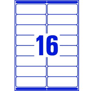 Avery Lsr Add Lbls Wht 16L/Sht Bx100