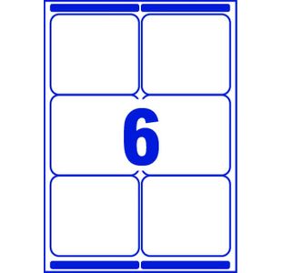 Avery Lsr Add Lbls Wht 6L/Sht Bx 250