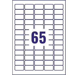 Avery Clr Lsr Lbls 65Lbl/Sht Bx 25