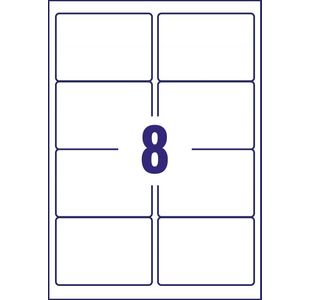 Avery Clr Lsr Lbls 8 Per Sht Pk25